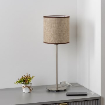 Brilagi - Επιτραπέζιο φωτιστικό LED NUBILA 1xE27/60W/230V καφέ