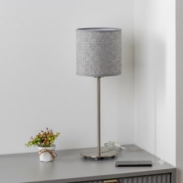 Brilagi - Επιτραπέζιο φωτιστικό LED NUBILA 1xE27/60W/230V γκρι