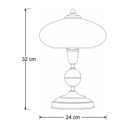 Brilagi - Επιτραπέζιο φωτιστικό MOLLERO 1xE14/11W/230V μπρονζέ/πατίνα