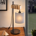 BRILAGI - Επιτραπέζιο φωτιστικό NUBILA 1xE27/40W/230V καφέ/μαύρο/ανοιχτό γκρι