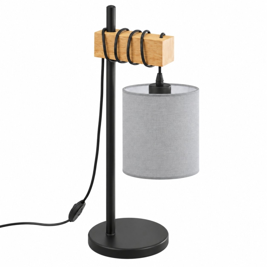 BRILAGI - Επιτραπέζιο φωτιστικό NUBILA 1xE27/40W/230V καφέ/μαύρο/ανοιχτό γκρι