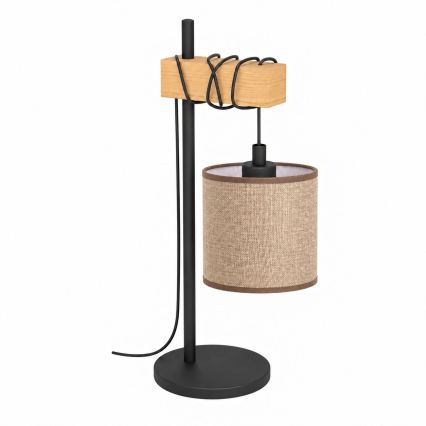 BRILAGI - Επιτραπέζιο φωτιστικό NUBILA 1xE27/40W/230V καφέ/μαύρο