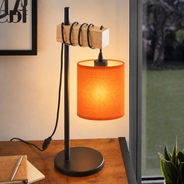 BRILAGI - Επιτραπέζιο φωτιστικό NUBILA 1xE27/40W/230V καφέ/μαύρο/πορτοκαλί
