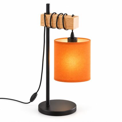 BRILAGI - Επιτραπέζιο φωτιστικό NUBILA 1xE27/40W/230V καφέ/μαύρο/πορτοκαλί