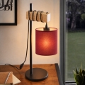 BRILAGI - Επιτραπέζιο φωτιστικό NUBILA 1xE27/40W/230V καφέ/μαύρο/πομπηϊανό κόκκινο