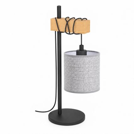 BRILAGI - Επιτραπέζιο φωτιστικό NUBILA 1xE27/40W/230V καφέ/μαύρο/γκρι