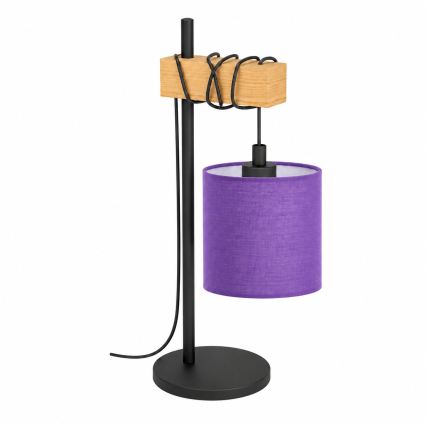 BRILAGI - Επιτραπέζιο φωτιστικό NUBILA 1xE27/40W/230V καφέ/μαύρο/μωβ