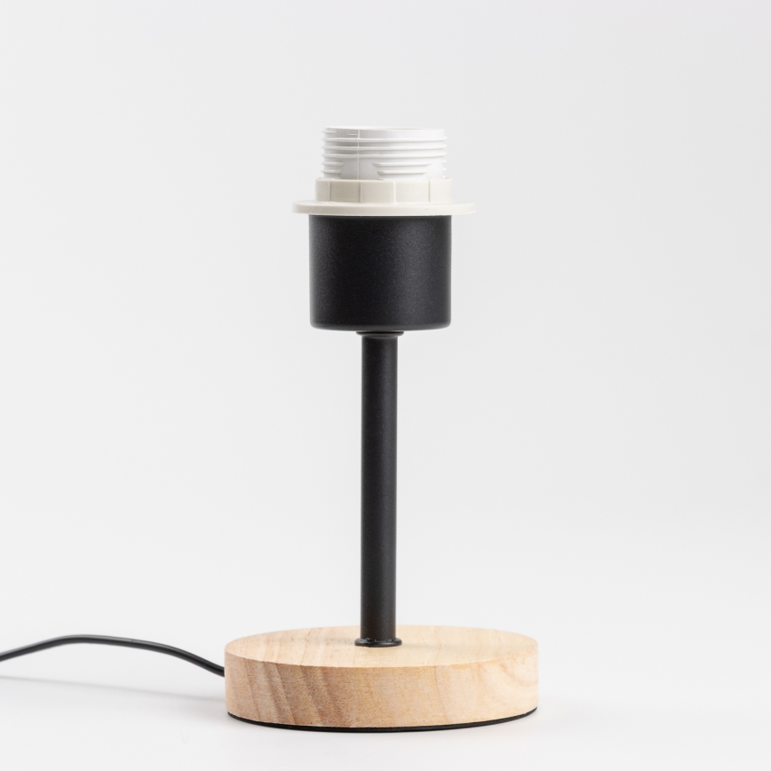 Brilagi - Επιτραπέζιο φωτιστικό NUBILA WOOD 1xE27/25W/230V δρυς/μαύρο/κίτρινο