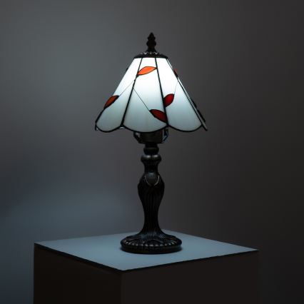 Brilagi - Επιτραπέζιο φωτιστικό Tiffany από βιτρώ FOLIA 1xE27/60W/230V
