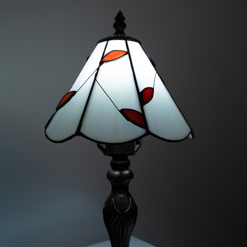Brilagi - Επιτραπέζιο φωτιστικό Tiffany από βιτρώ FOLIA 1xE27/60W/230V