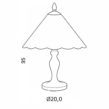 Brilagi - Επιτραπέζιο φωτιστικό Tiffany από βιτρώ FOLIA 1xE27/60W/230V