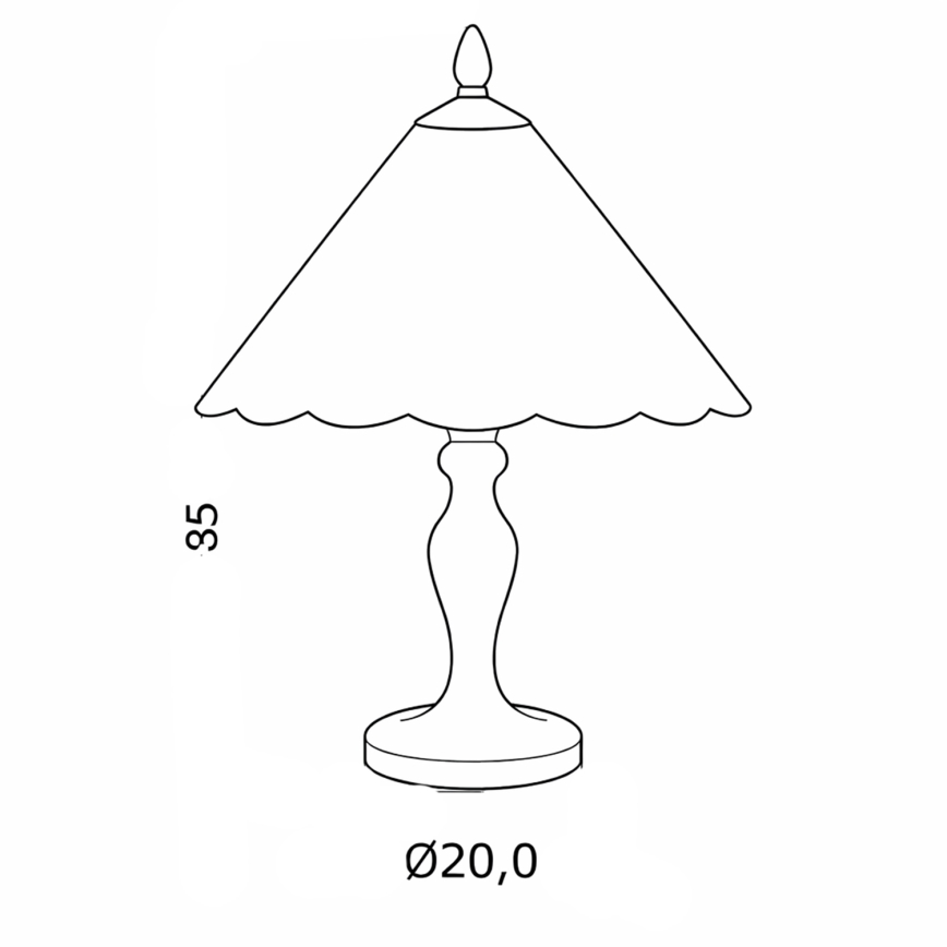 Brilagi - Επιτραπέζιο φωτιστικό Tiffany από βιτρώ FOLIA 1xE27/60W/230V