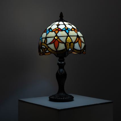 Brilagi - Επιτραπέζιο φωτιστικό Tiffany από βιτρό MIRABELLA 1xE27/60W/230V