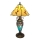 Brilagi - Επιτραπέζιο φωτιστικό Tiffany FOLIA με βιτρώ 1xE27/60W/230V + 1xE14/40W