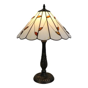 Brilagi - Επιτραπέζιο φωτιστικό Tiffany FOLIA με βιτρώ, 2xE27/60W/230V