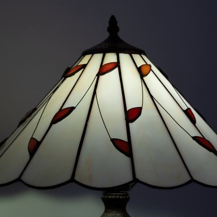 Brilagi - Επιτραπέζιο φωτιστικό Tiffany FOLIA με βιτρώ, 2xE27/60W/230V