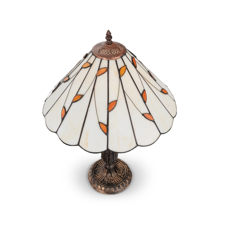 Brilagi - Επιτραπέζιο φωτιστικό Tiffany FOLIA με βιτρώ, 2xE27/60W/230V