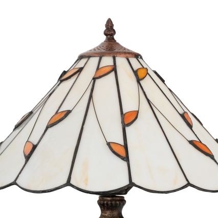 Brilagi - Επιτραπέζιο φωτιστικό Tiffany FOLIA με βιτρώ, 2xE27/60W/230V
