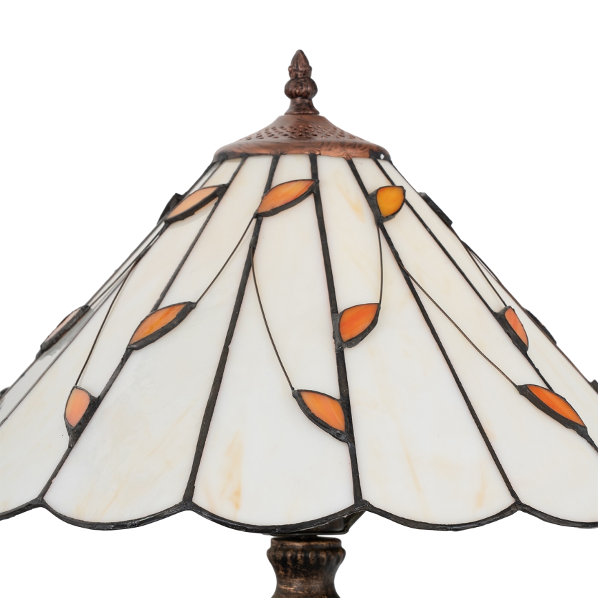 Brilagi - Επιτραπέζιο φωτιστικό Tiffany FOLIA με βιτρώ, 2xE27/60W/230V