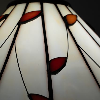 Brilagi - Επιτραπέζιο φωτιστικό Tiffany FOLIA με βιτρώ, 2xE27/60W/230V