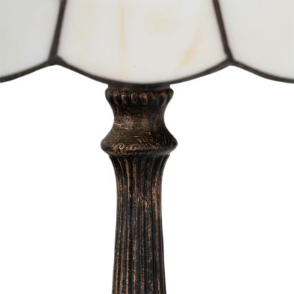Brilagi - Επιτραπέζιο φωτιστικό Tiffany FOLIA με βιτρώ, 2xE27/60W/230V