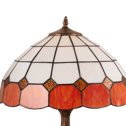 Brilagi - Επιτραπέζιο φωτιστικό Tiffany SIENNA με βιτρώ 2xE27/60W/230V