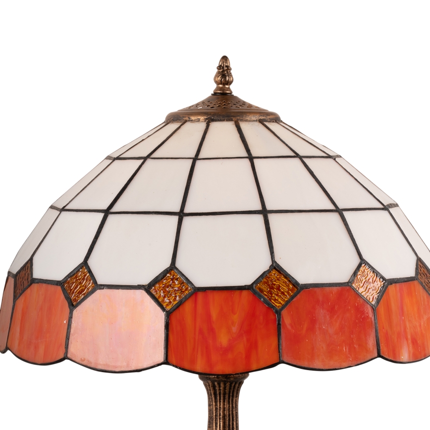 Brilagi - Επιτραπέζιο φωτιστικό Tiffany SIENNA με βιτρώ 2xE27/60W/230V