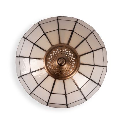 Brilagi - Επιτραπέζιο φωτιστικό Tiffany SIENNA με βιτρώ 2xE27/60W/230V