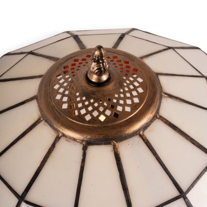 Brilagi - Επιτραπέζιο φωτιστικό Tiffany SIENNA με βιτρώ 2xE27/60W/230V