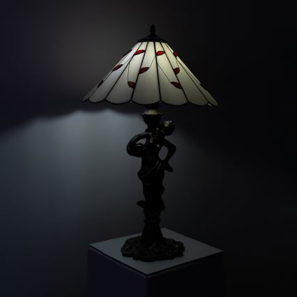 Brilagi - Επιτραπέζιο φωτιστικό Tiffany βιτρώ FOLIA 1xE27/60W/230V