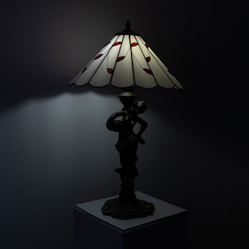 Brilagi - Επιτραπέζιο φωτιστικό Tiffany βιτρώ FOLIA 1xE27/60W/230V
