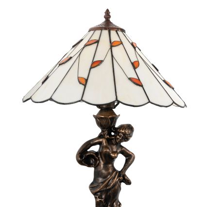 Brilagi - Επιτραπέζιο φωτιστικό Tiffany βιτρώ FOLIA 1xE27/60W/230V