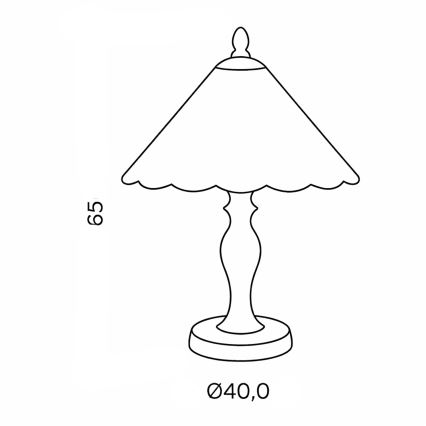 Brilagi - Επιτραπέζιο φωτιστικό Tiffany βιτρώ FOLIA 1xE27/60W/230V
