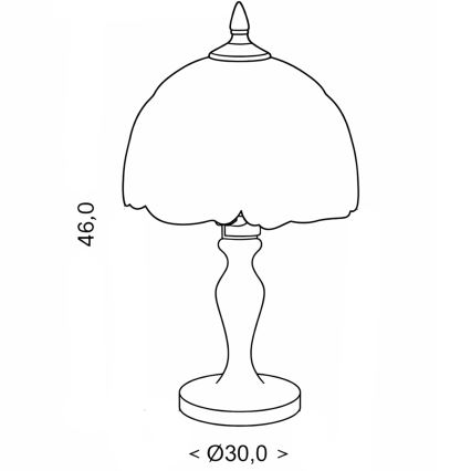 Brilagi - Επιτραπέζιο φωτιστικό Tiffany βιτρώ JUNGLE 1xE27/60W/230V
