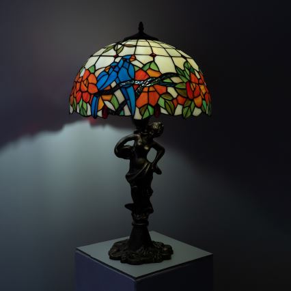 Brilagi - Επιτραπέζιο φωτιστικό Tiffany βιτρώ JUNGLE 1xE27/60W/230V