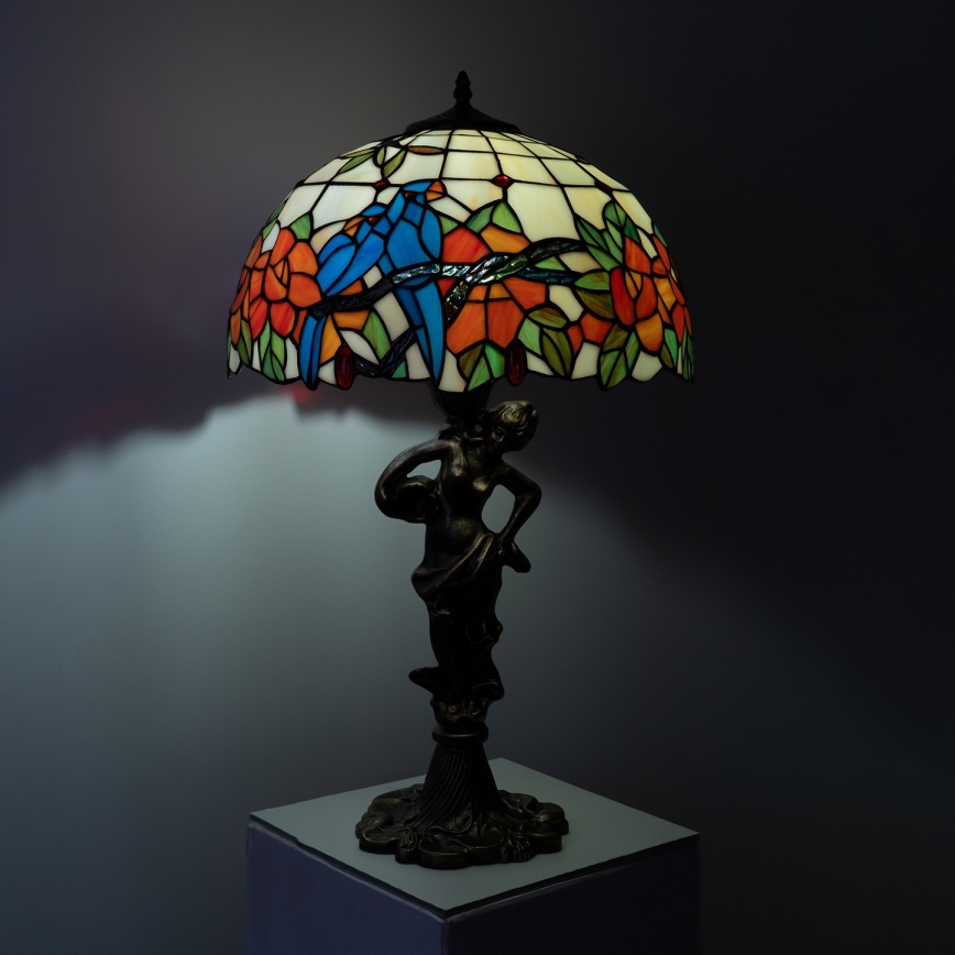 Brilagi - Επιτραπέζιο φωτιστικό Tiffany βιτρώ JUNGLE 1xE27/60W/230V