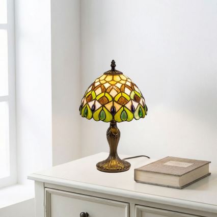 Brilagi - Επιτραπέζιο φωτιστικό Tiffany βιτρώ MARGARET 1xE14/40W/230V