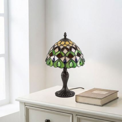 Brilagi - Επιτραπέζιο φωτιστικό Tiffany βιτρώ MARGARET 1xE14/40W/230V