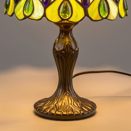 Brilagi - Επιτραπέζιο φωτιστικό Tiffany βιτρώ MARGARET 1xE14/40W/230V