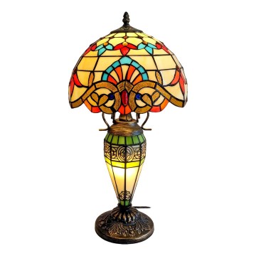 Brilagi - Επιτραπέζιο φωτιστικό Tiffany βιτρώ MIRABELLA 1xE27/60W/230V + 1xE14/40W