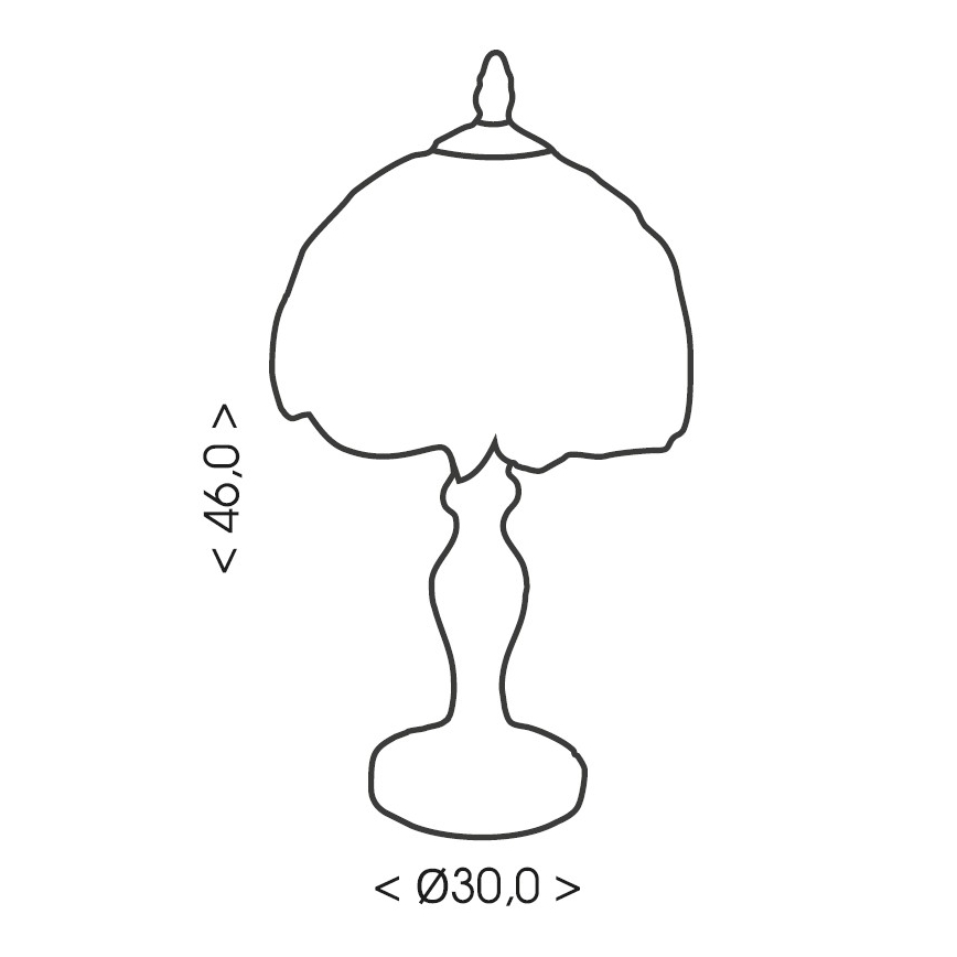 Brilagi - Επιτραπέζιο φωτιστικό Tiffany βιτρώ MIRABELLA 1xE27/60W/230V