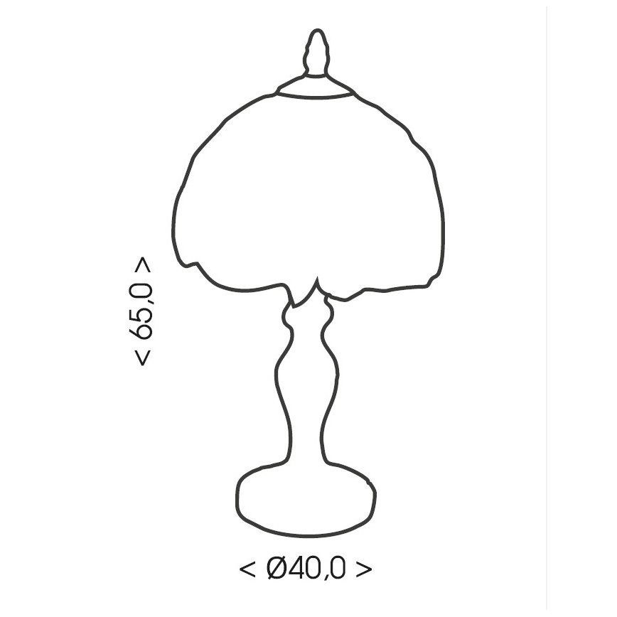 Brilagi - Επιτραπέζιο φωτιστικό Tiffany βιτρώ MIRABELLA 1xE27/60W/230V