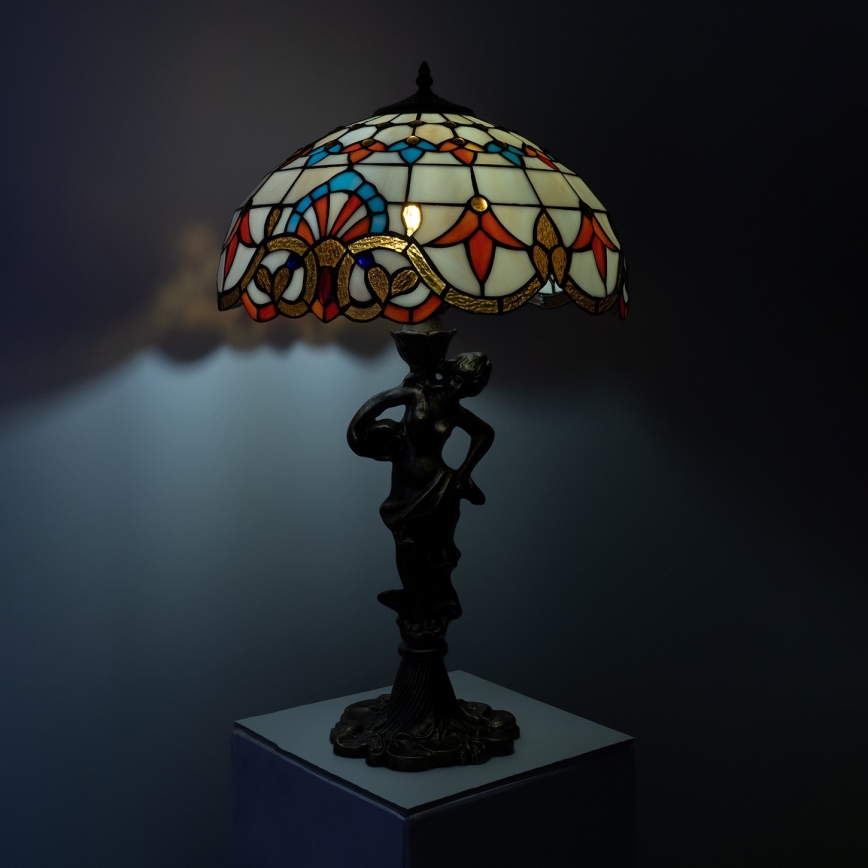 Brilagi - Επιτραπέζιο φωτιστικό Tiffany βιτρώ MIRABELLA 1xE27/60W/230V