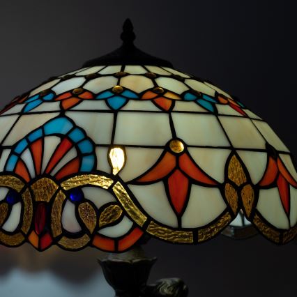 Brilagi - Επιτραπέζιο φωτιστικό Tiffany βιτρώ MIRABELLA 1xE27/60W/230V