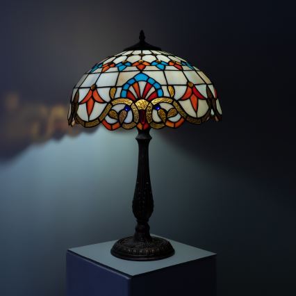 Brilagi - Επιτραπέζιο φωτιστικό Tiffany βιτρώ MIRABELLA 2xE27/60W/230V