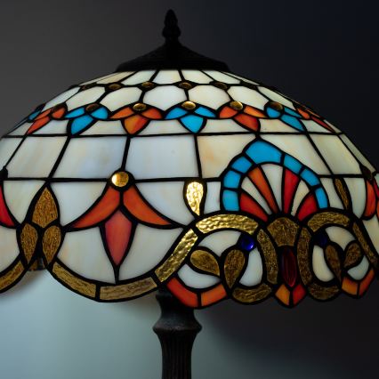 Brilagi - Επιτραπέζιο φωτιστικό Tiffany βιτρώ MIRABELLA 2xE27/60W/230V