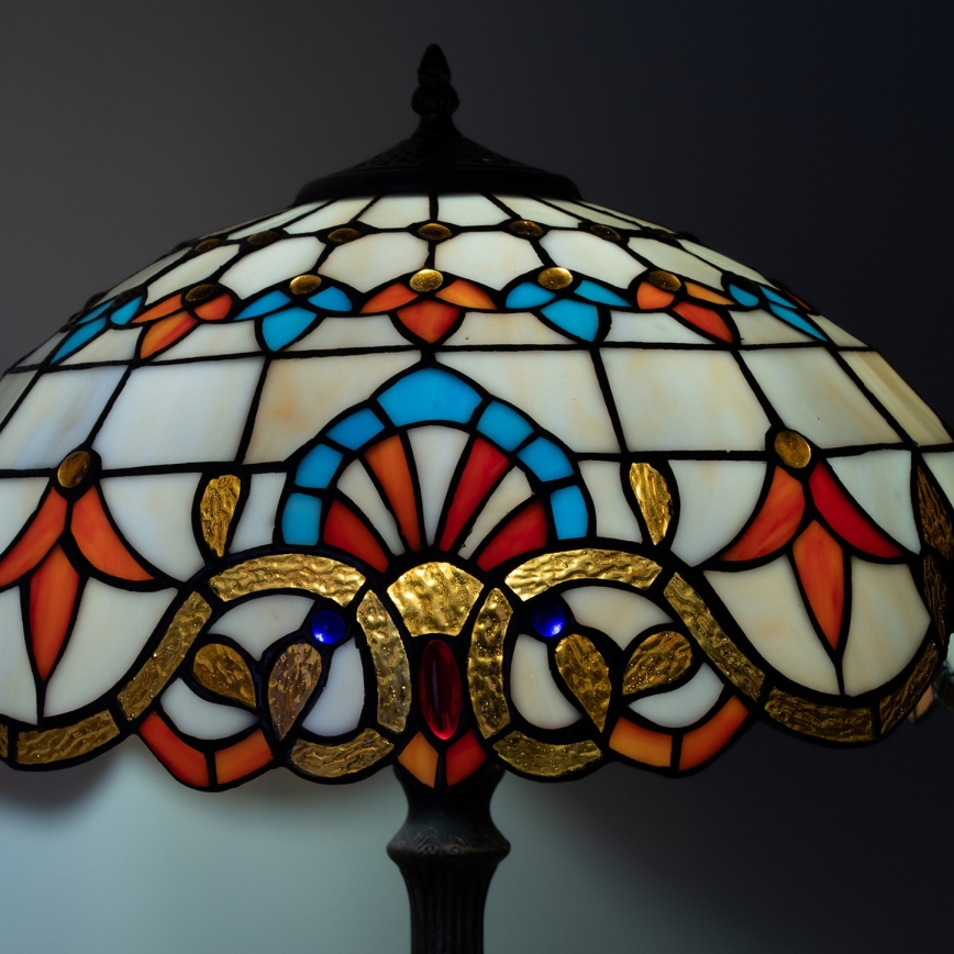 Brilagi - Επιτραπέζιο φωτιστικό Tiffany βιτρώ MIRABELLA 2xE27/60W/230V