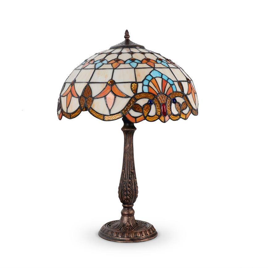 Brilagi - Επιτραπέζιο φωτιστικό Tiffany βιτρώ MIRABELLA 2xE27/60W/230V