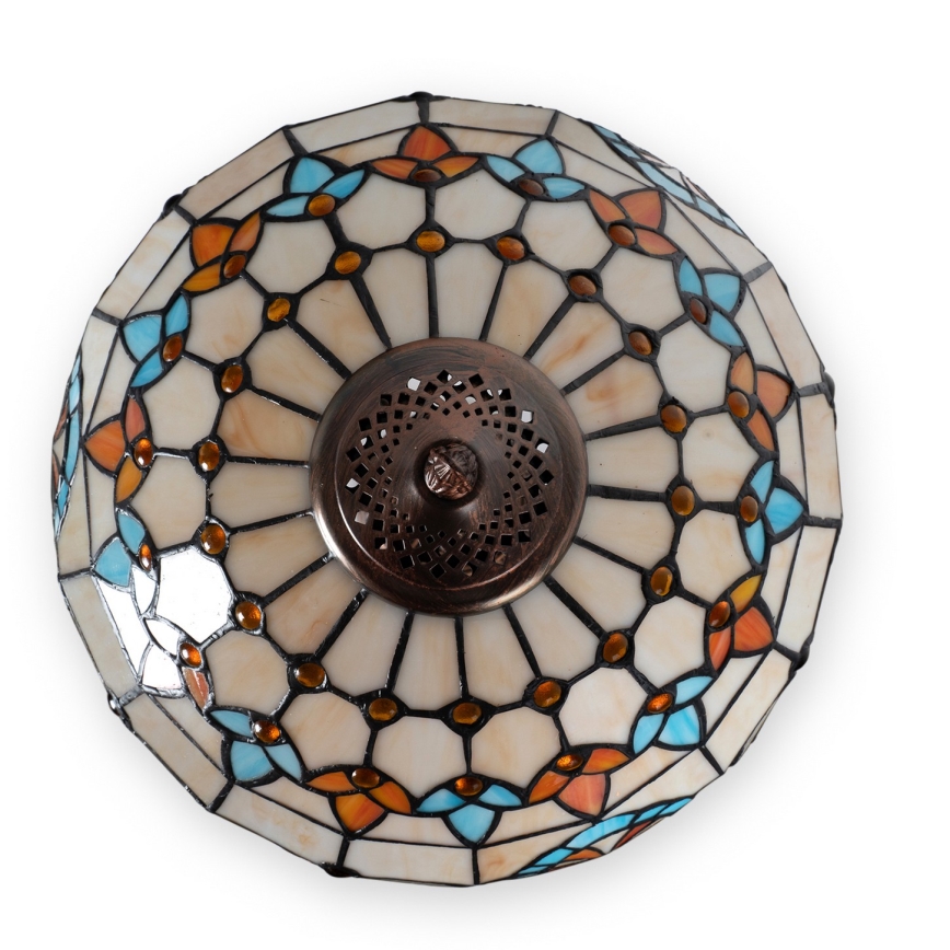 Brilagi - Επιτραπέζιο φωτιστικό Tiffany βιτρώ MIRABELLA 2xE27/60W/230V