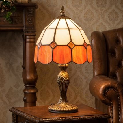 Brilagi - Επιτραπέζιο φωτιστικό Tiffany βιτρώ SIENNA 1xE27/60W/230V